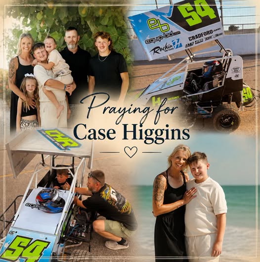 Young Racer Case Higgins Battles Severe Burns, Family Requests Continued Prayers